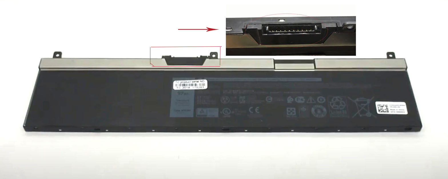 Original 8070mAh 97Wh 4 Zellen Dell Precision 7540 7740 Akku