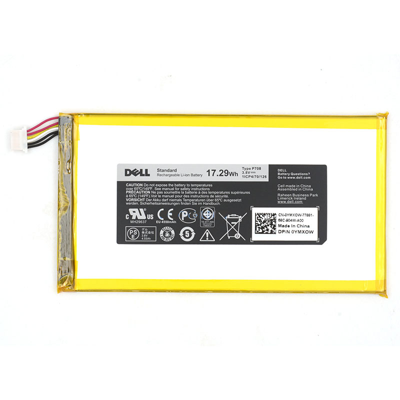 Original 3.8V 4550mAh 17.29Wh Akku für Dell Venue 8 (3840) Tablet