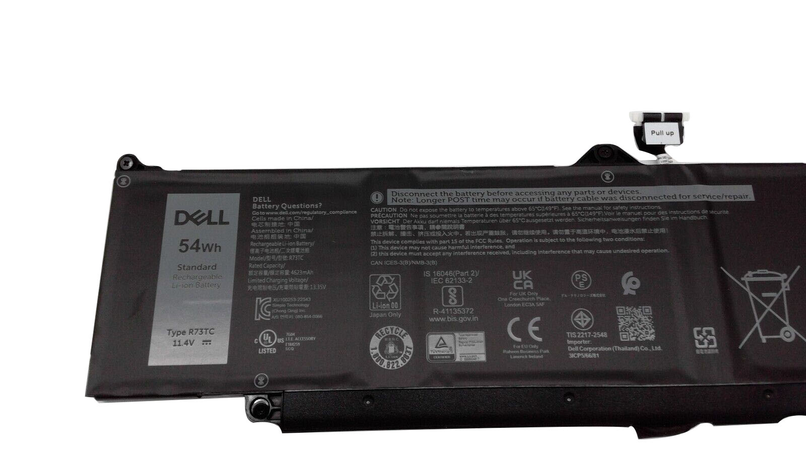 Original 4623mAh 54Wh 3-Zellen Dell Latitude 5350 P181G P181G001 Akku