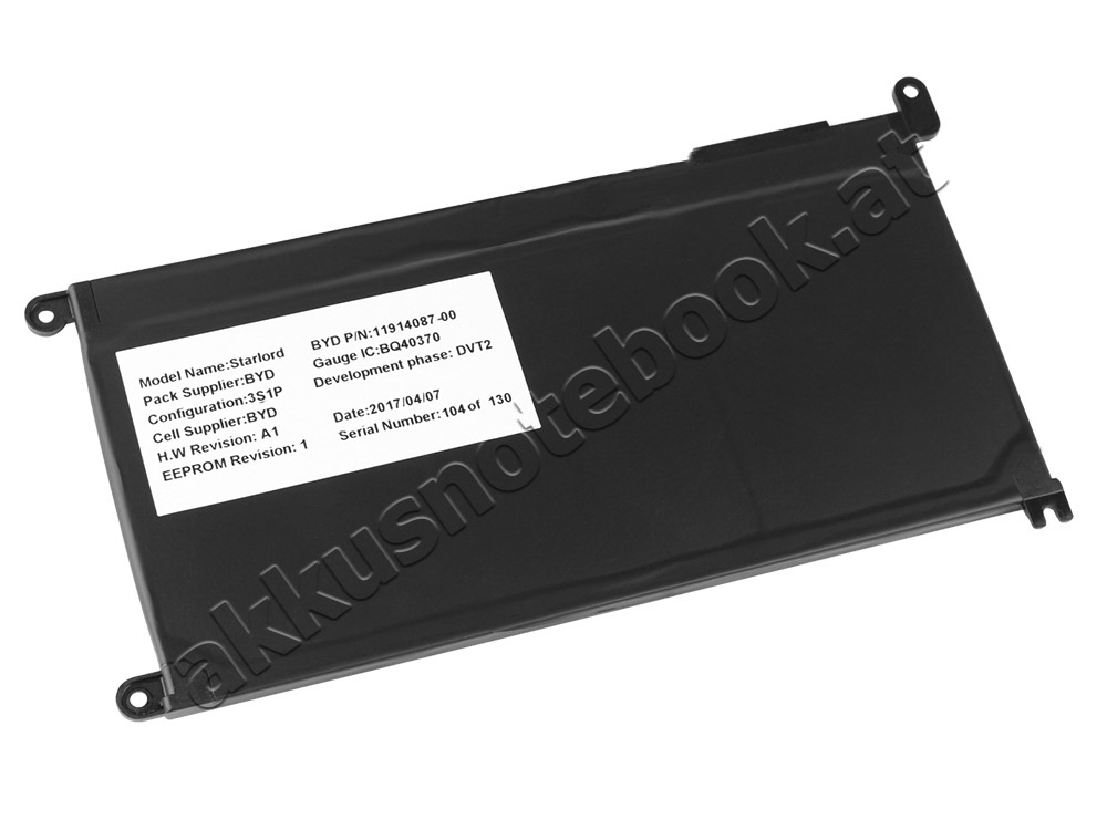 3500mAh 42Wh 3-Zellen Dell Inspiron 14 5485 P92G P92G002 Akku