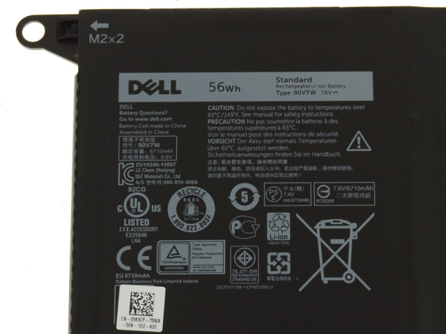 Original 6710mAh 56Wh Dell XPS 13-9343 Akku