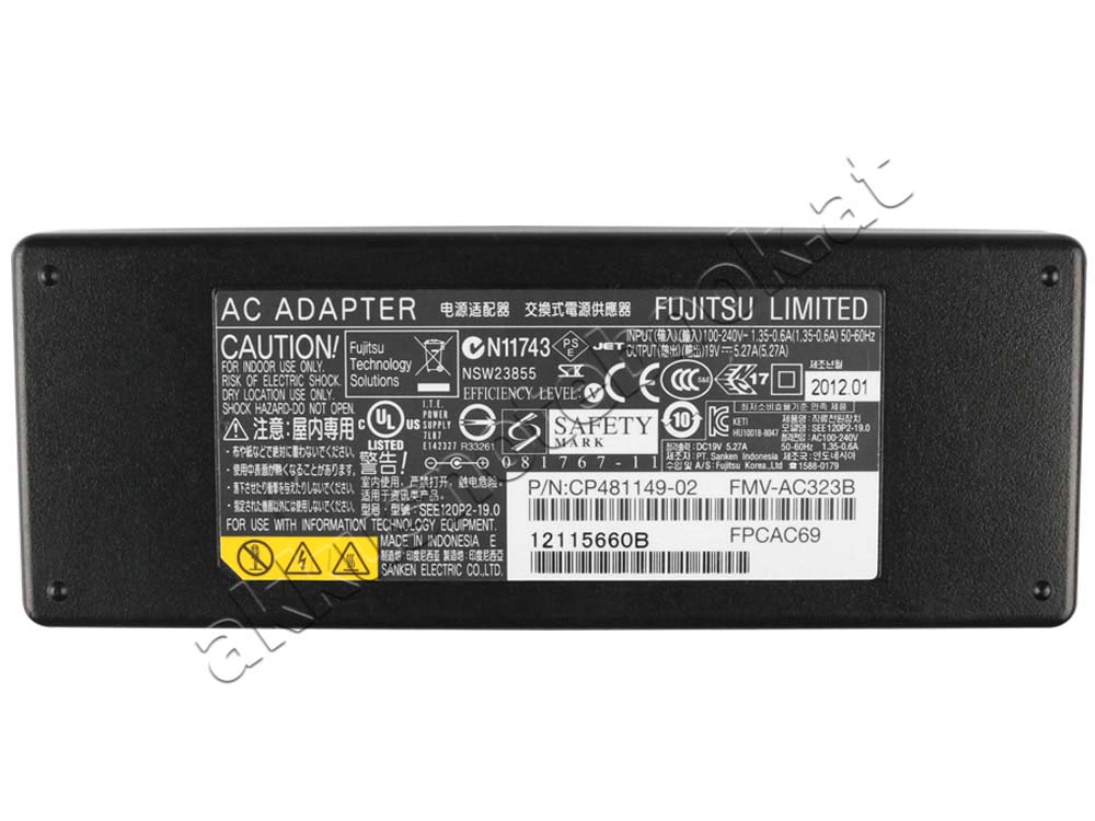 100W Fujitsu LIFEBOOK U772 E743 E733 E753 Netzteil