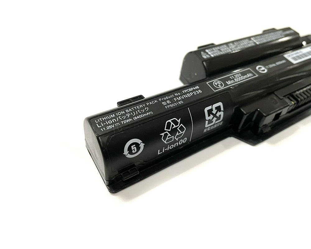 Original 6400mAh 72Wh 6-Zellen Fujitsu FMVNBP236 Akku