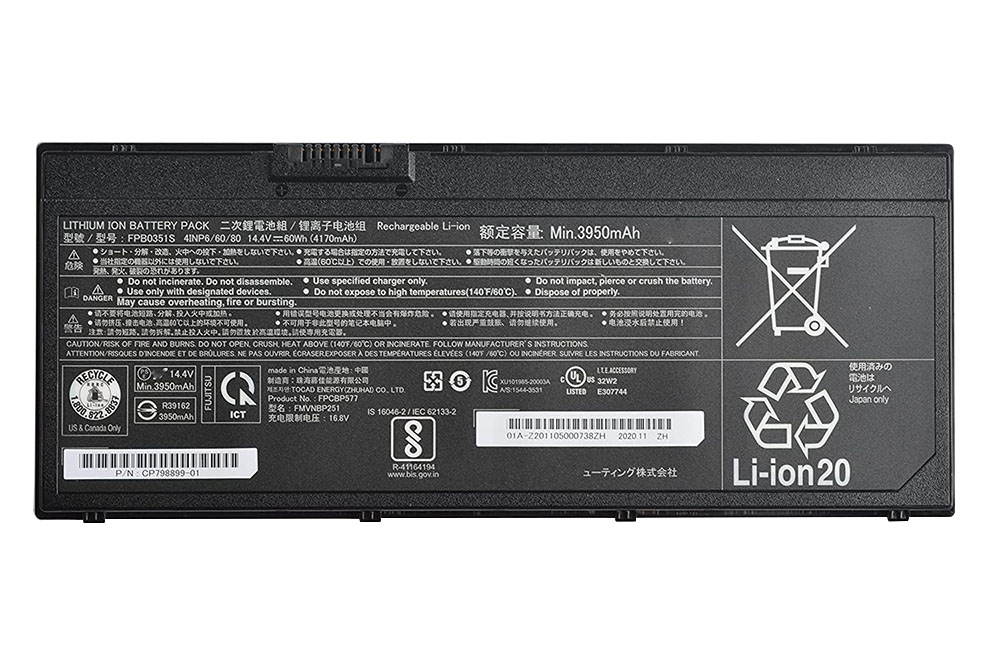 Original 4170mAh 60Wh 4-Zellen Fujitsu FMVNBP251 Akku