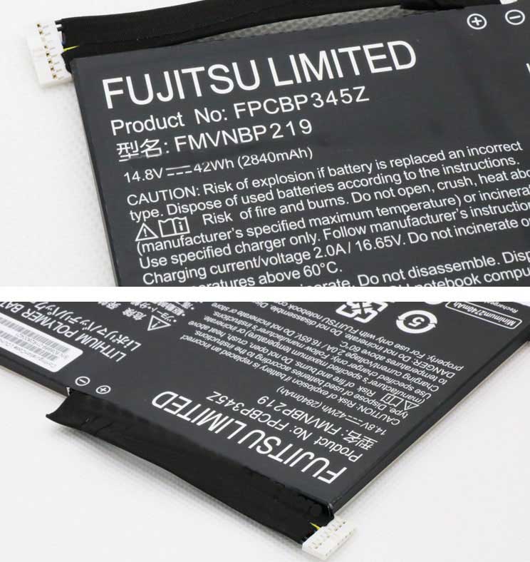 Original 2840mAh 42Wh 4-Zellen Fujitsu FMVNBP219 Akku