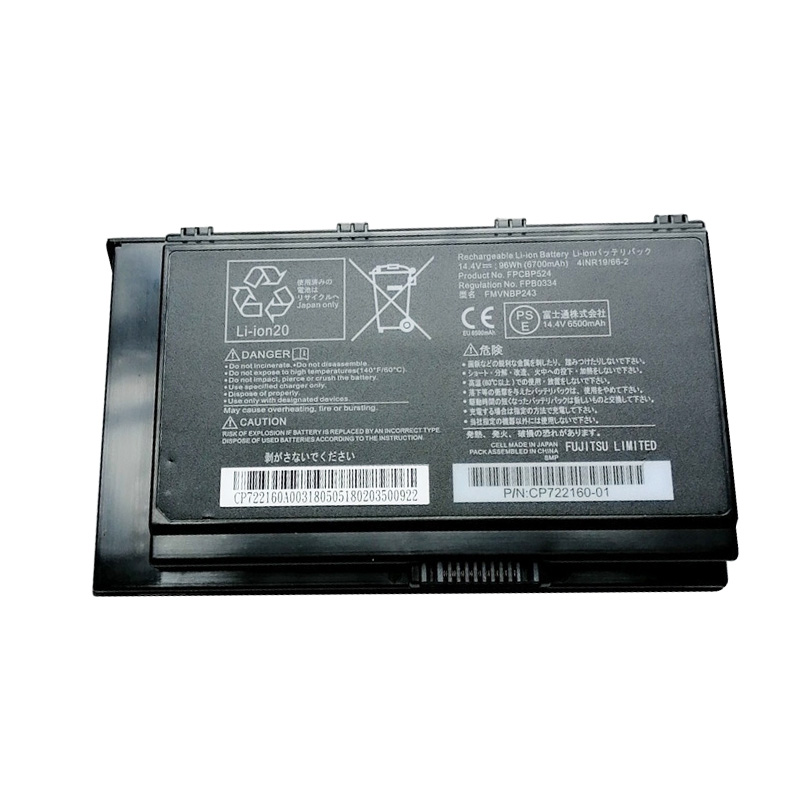 Original 6700mAh 96Wh 8-Zellen Fujitsu 41NR19/66-2 Akku