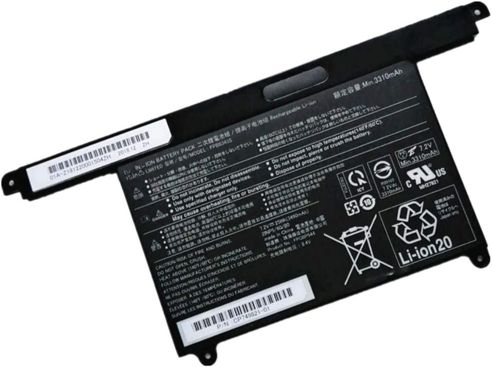 Original 3490mAh 25Wh 2-Zellen Fujitsu CP749821-01 Akku