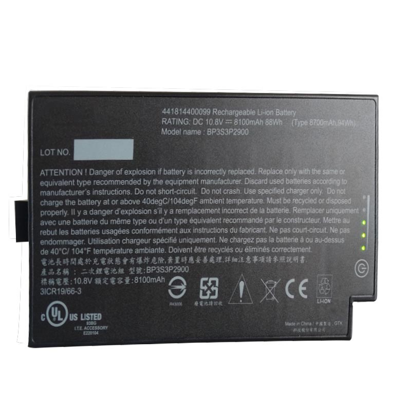 Original 8100mAh 88Wh 9-Zellen Getac 441814400099 Akku