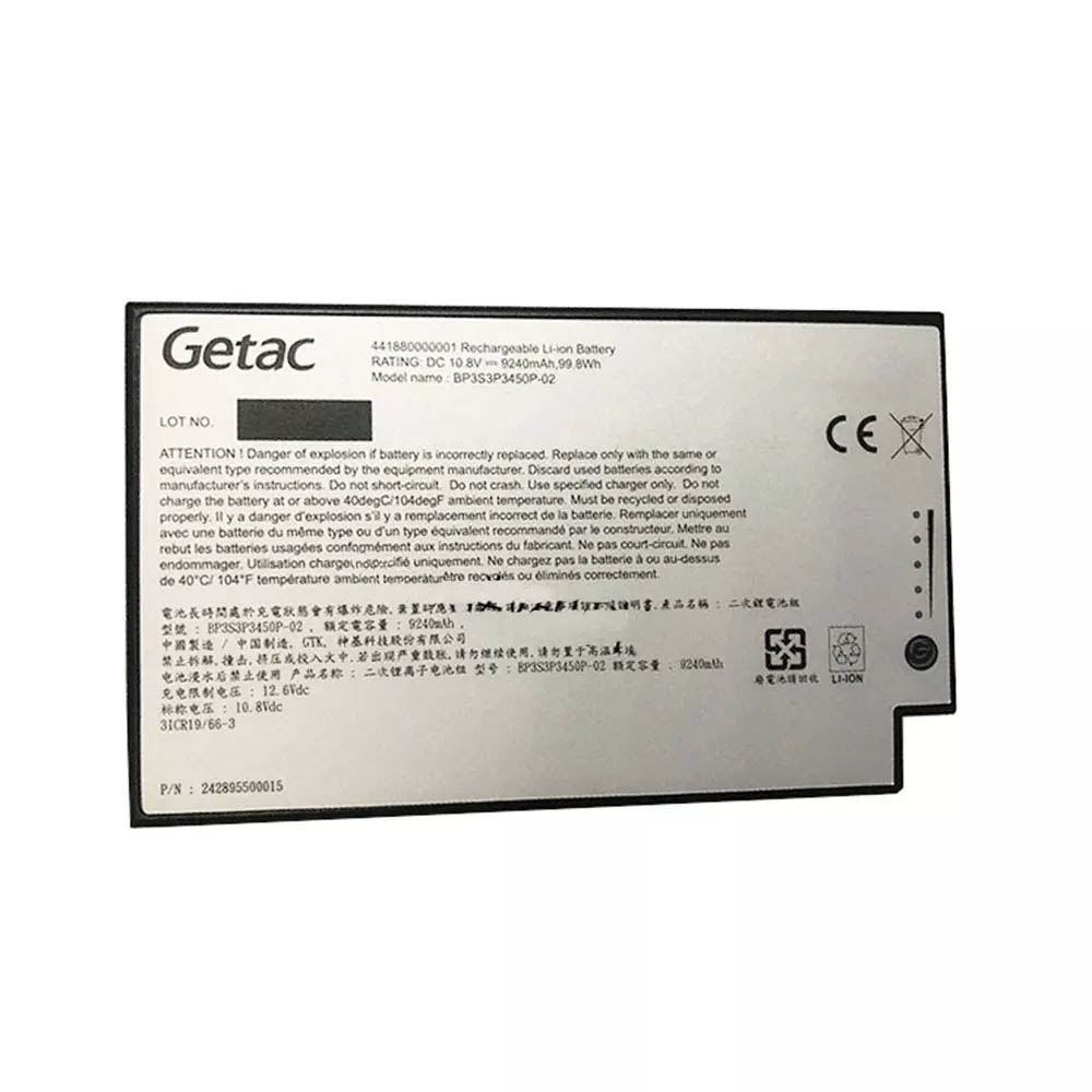 Original 9240mAh 99.8Wh 12-Zellen Getac 242895500049 Akku