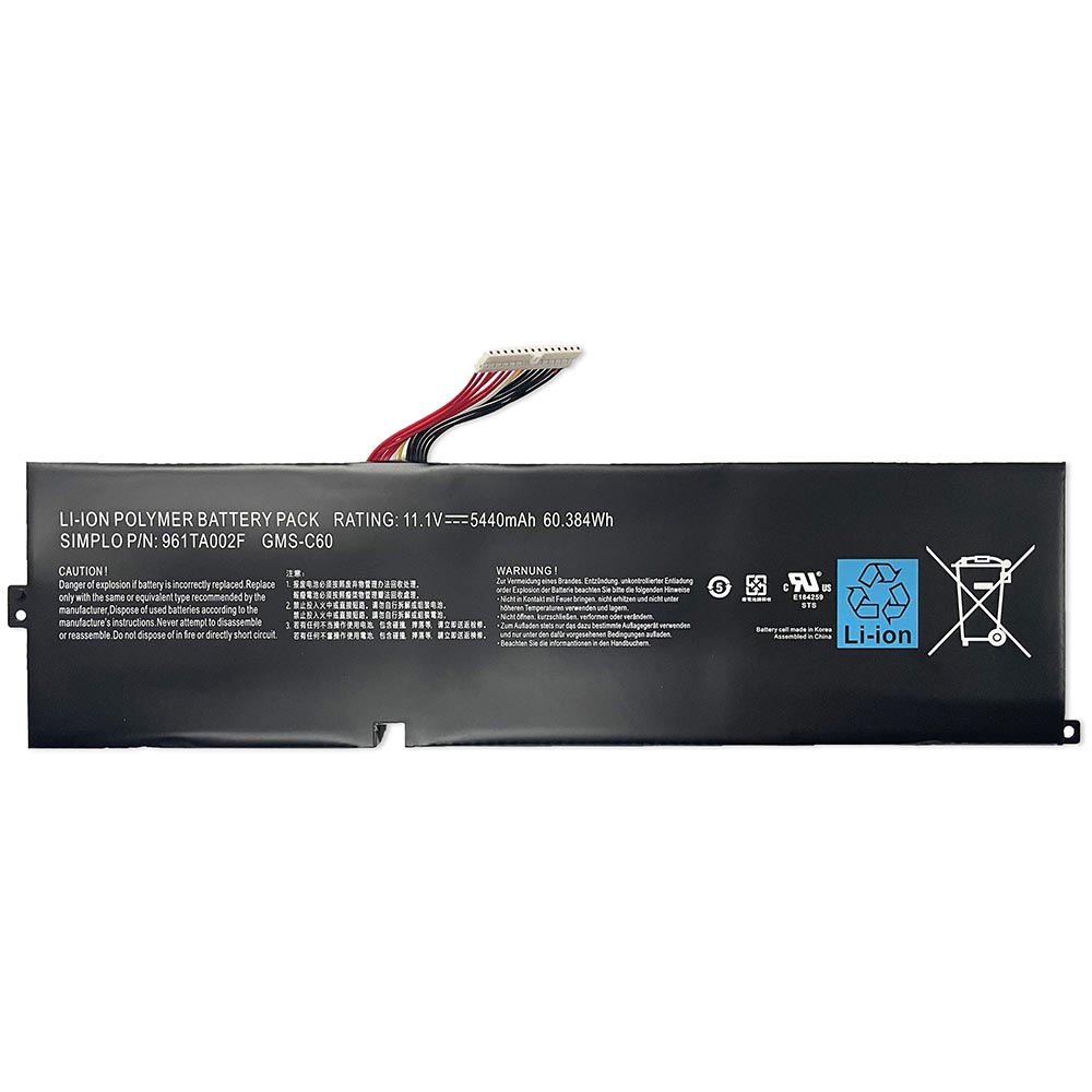 5440mAh 60.384Wh 3-Zellen Razer Blade 17.3 RZ09-0071 Akku