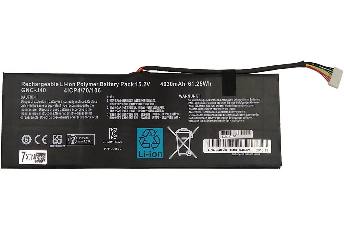 Original 4030mAh 61.25Wh 2-Zellen Gigabyte P34F Akku