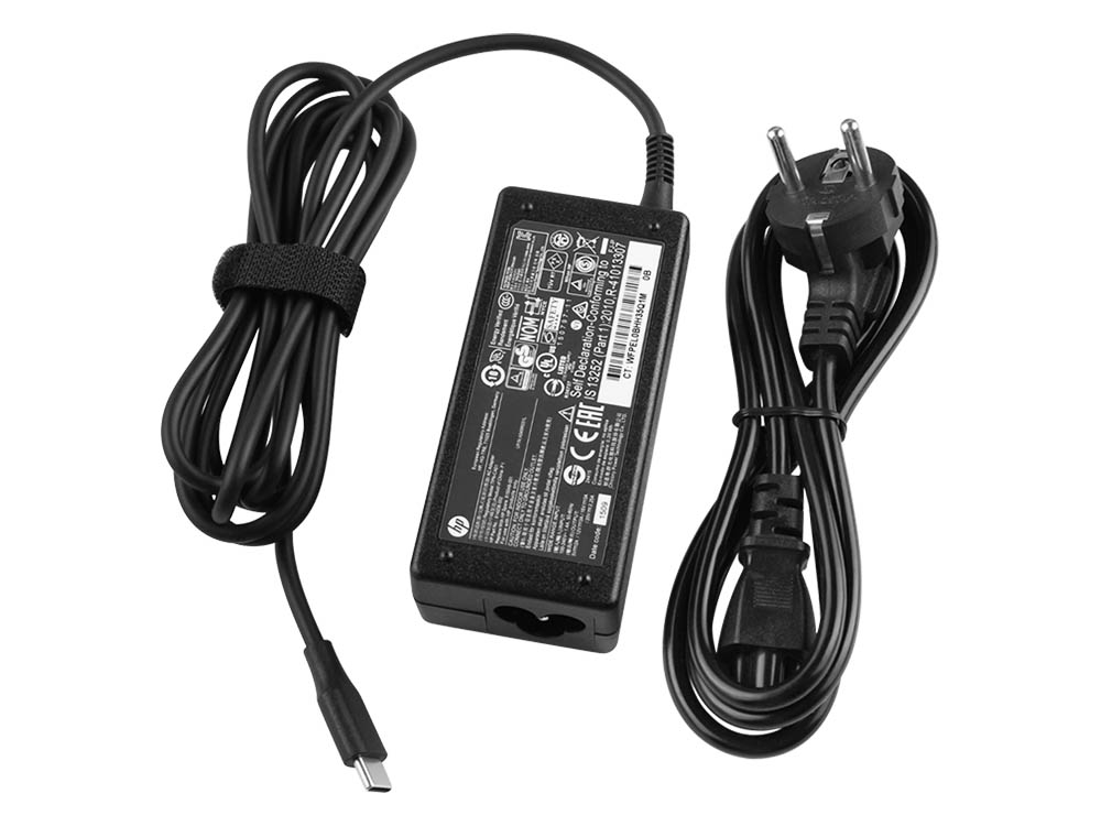 Original 45W USB-C HP TPN-CA20 Netzteil Ladegerät + Kabel