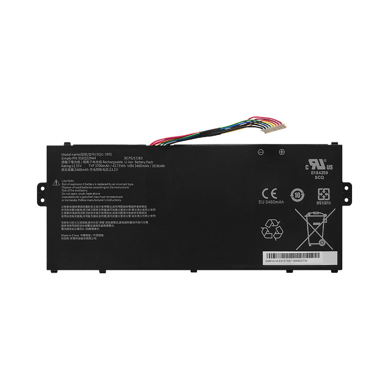 Original 3700mAh 42.73Wh 3-Zellen Haier 916Q2294H Akku