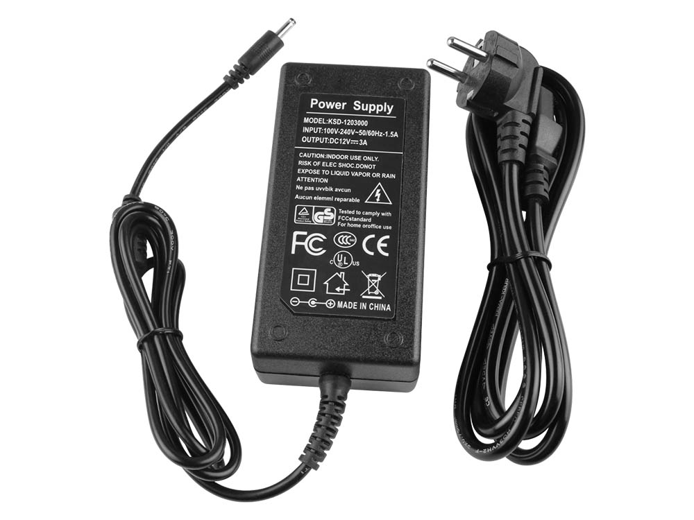 12V 3A 36W Netzteil Ladegerät Medion 40068954 40063294