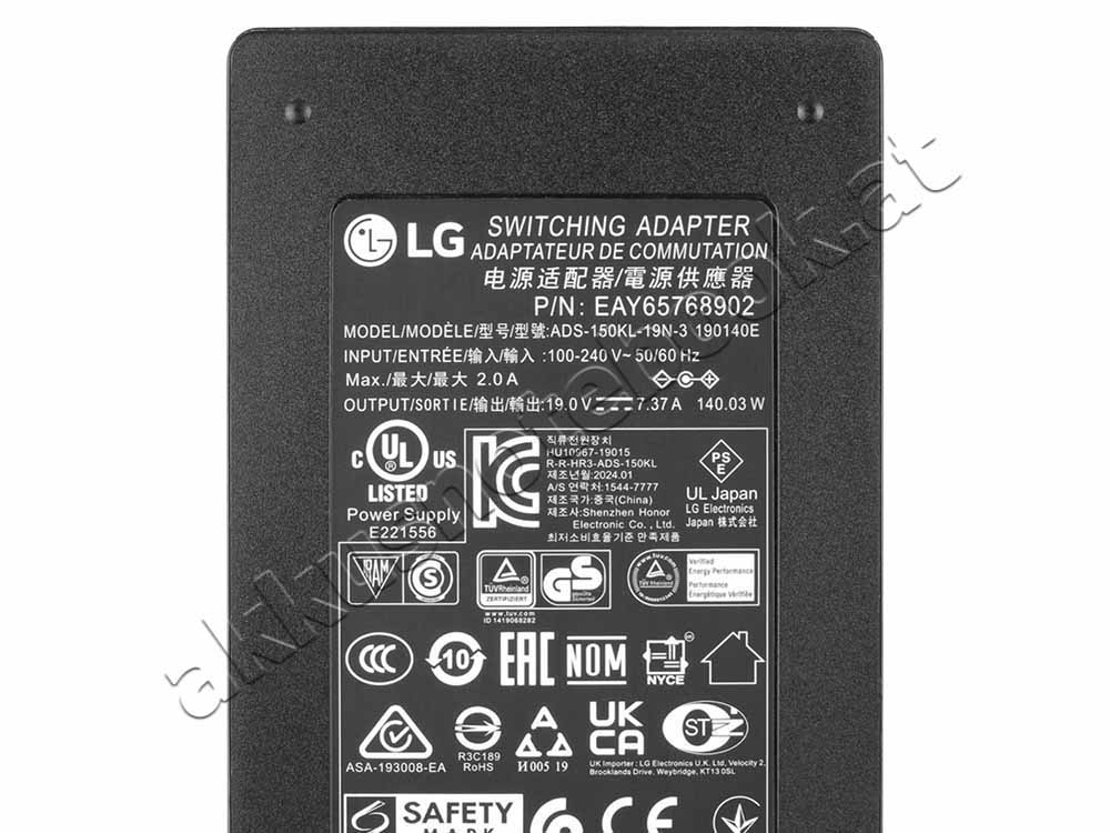 Original 140W LG V325-L.AH2AK V325-LH1AK V325-UH51K Netzteil