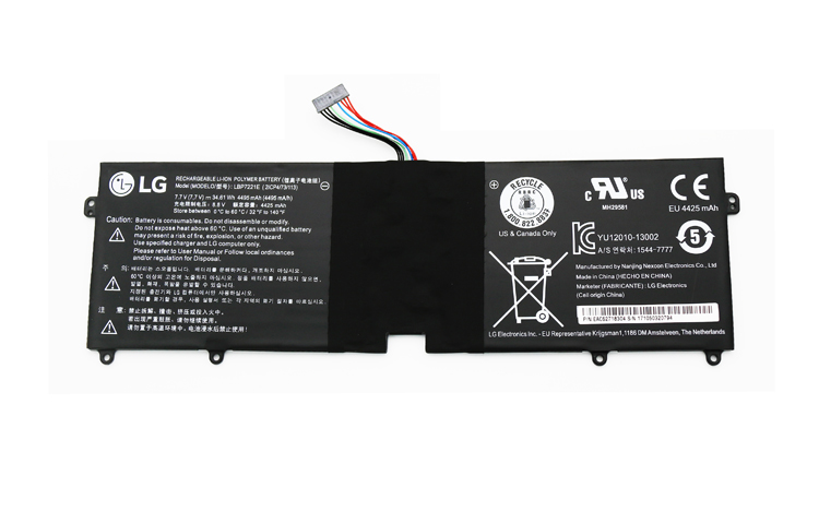 Original 4495mAh 34.61Wh 2 Zellen LG 2ICP4/73/113 Akku