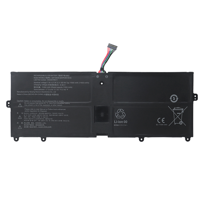 Original 11600mAh 90Wh 10-Zellen LG LBY122CM Akku