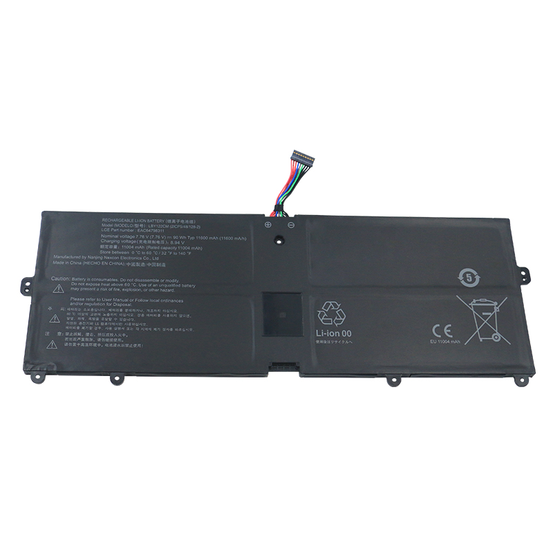 Original 11600mAh 90Wh 10-Zellen LG LBY122CM Akku