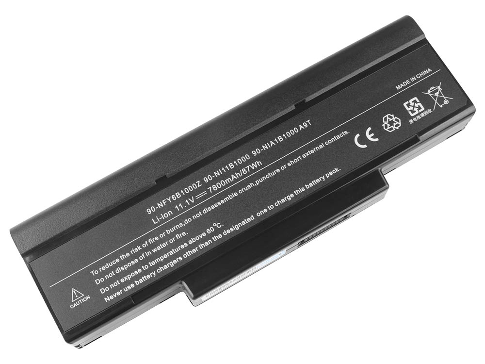 7200mAh 9 Zellen Asus F7Z Akku