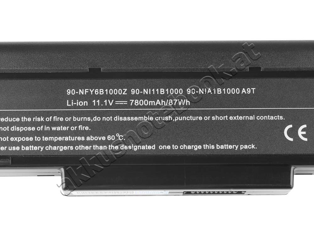 7200mAh 9 Zellen MSI EX620 MS-1674 Akku