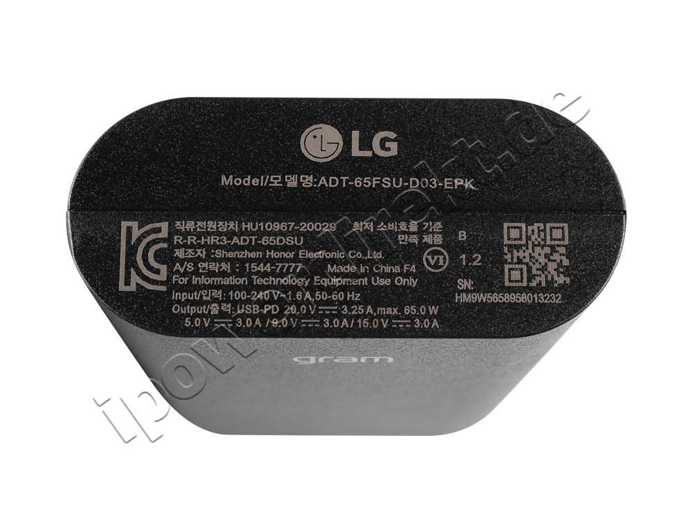 65W USB-C LG EAY65895911 Netzteil Ladegerät