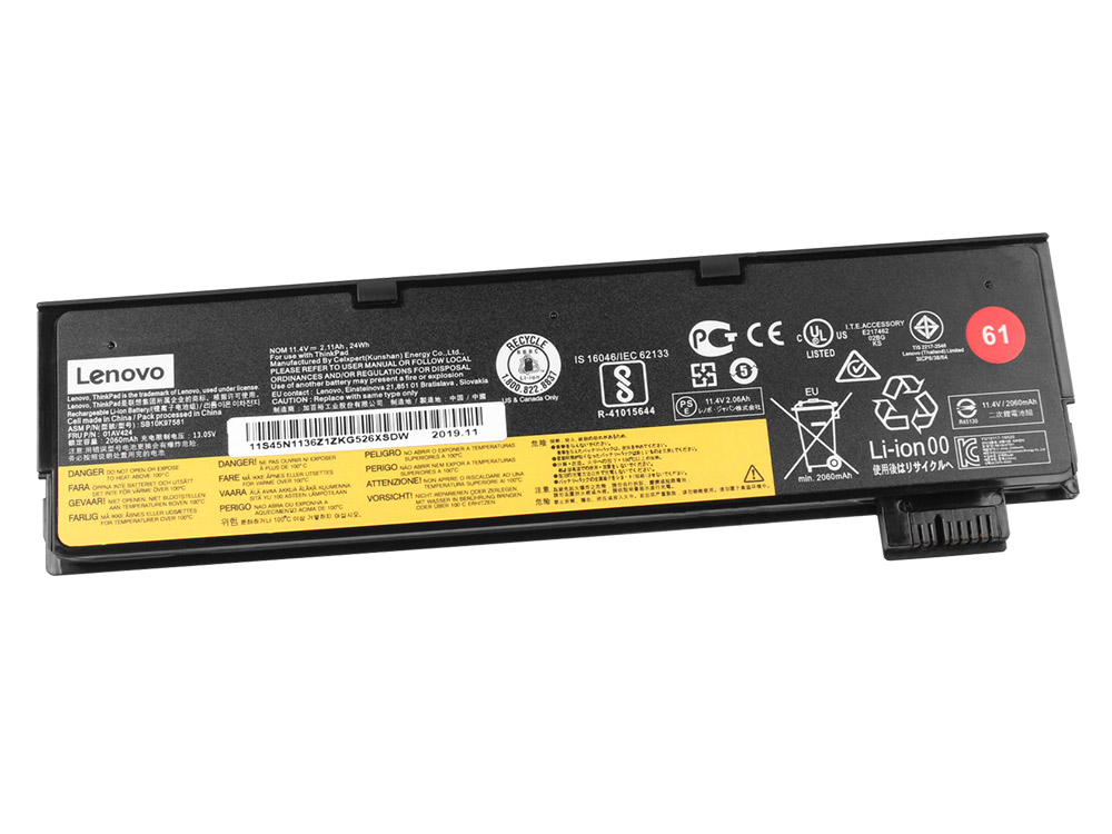 Original 2100mAh 24Wh 3-Zellen Lenovo ThinkPad P52s 20LB000HGE Akku