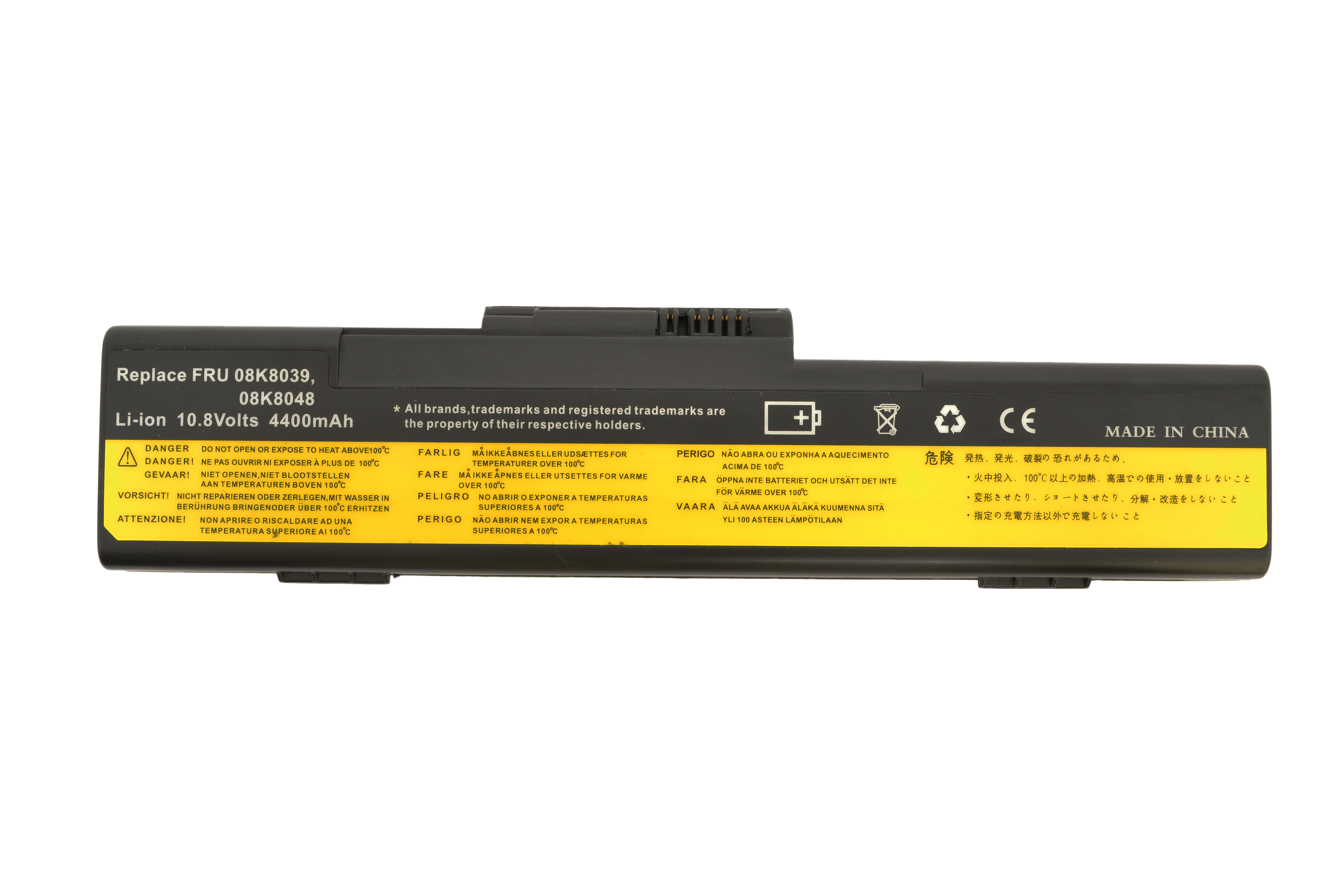 48Wh 4400mAh 6 Zellen Akku für Lenovo ThinkPad X30 2885