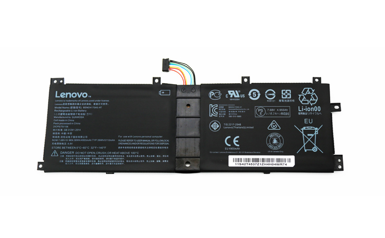 4955mAh 38Wh 4 Zellen Lenovo 5B10L68713 Akku