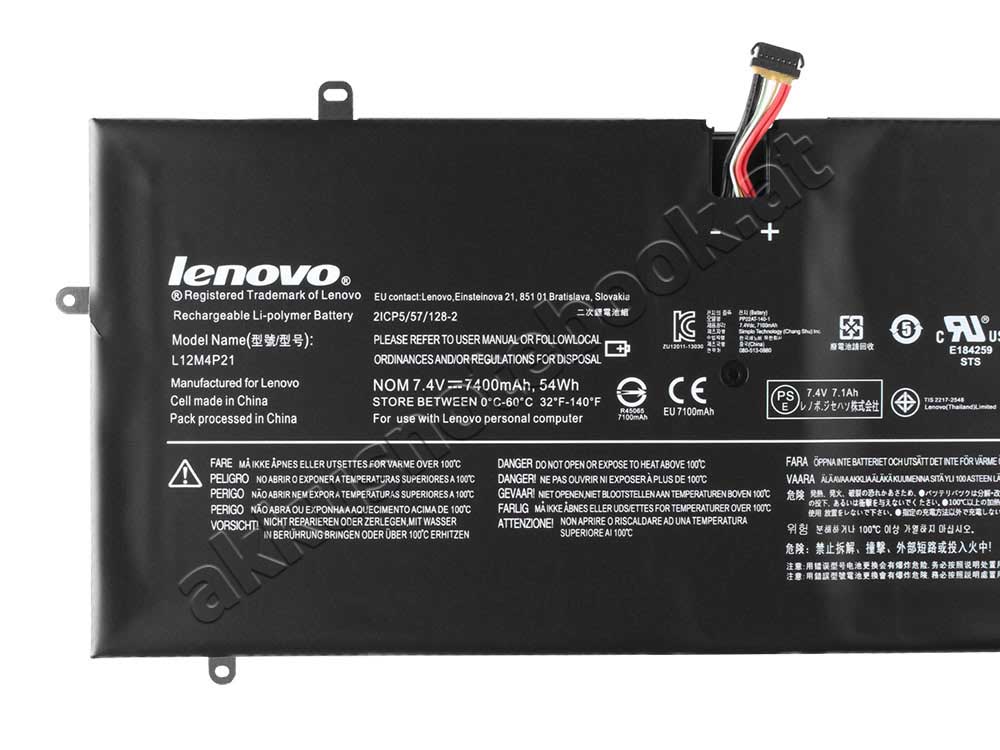 54Wh Lenovo Yoga 2 pro 59394160 59394167 Akku