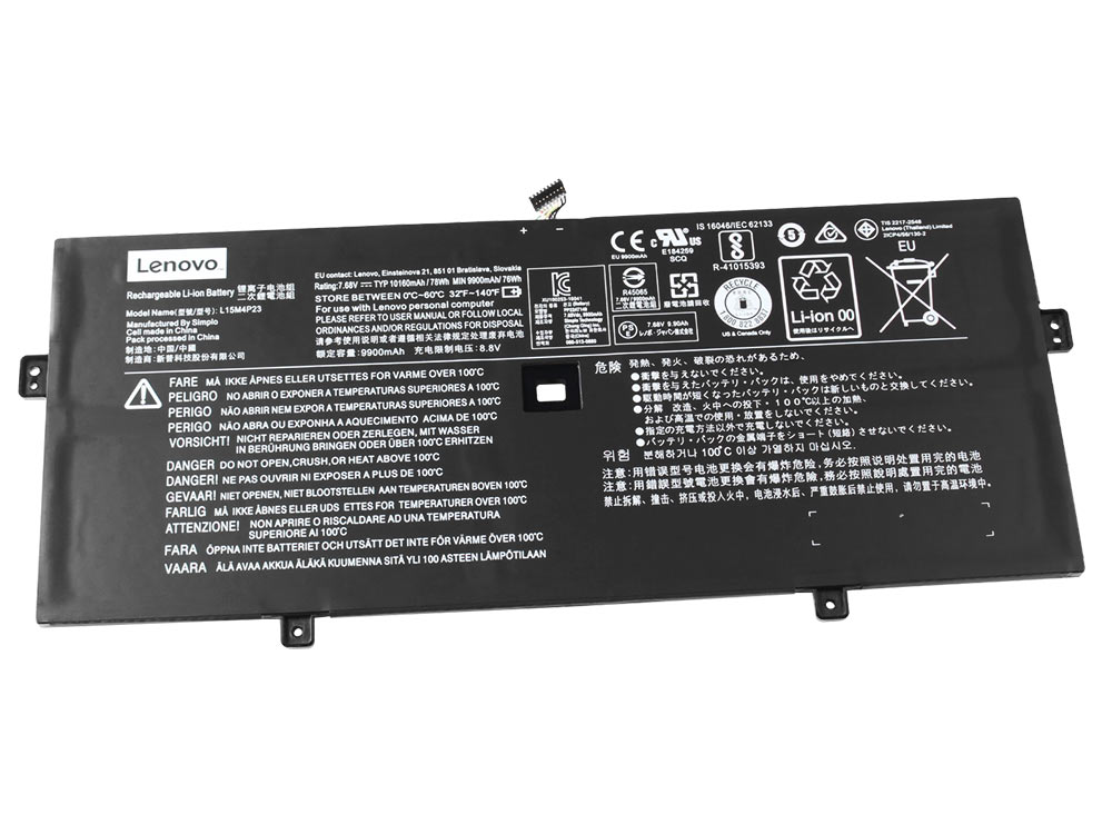 10160mah 78wh Lenovo Yoga 910-13IKB 80VF00C5GE Akku