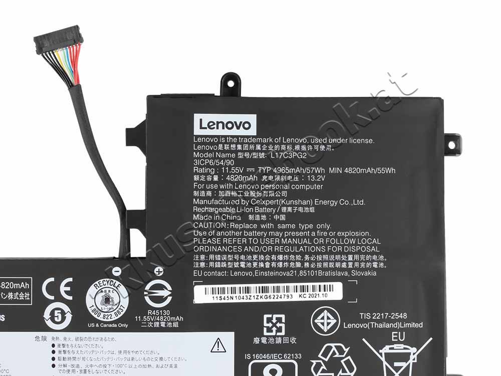 4955mAh Lange Linie Akku für Lenovo Legion Y540-15IRH 81SX0084MB