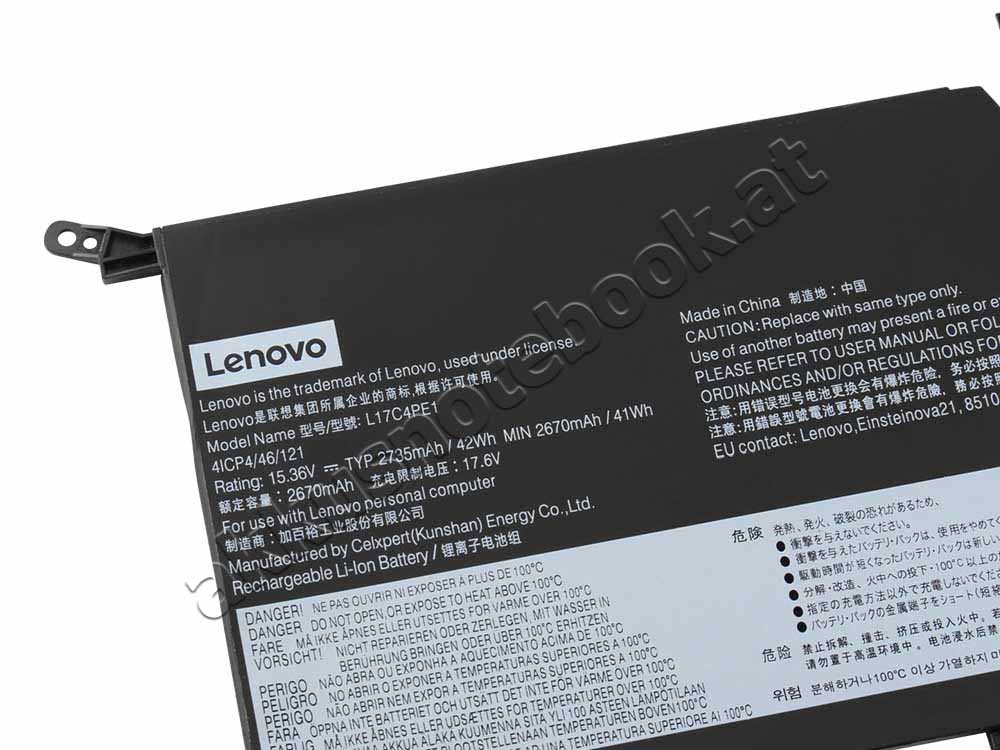 Original 2735mAh 42Wh Lenovo 5B10R32749 Akku