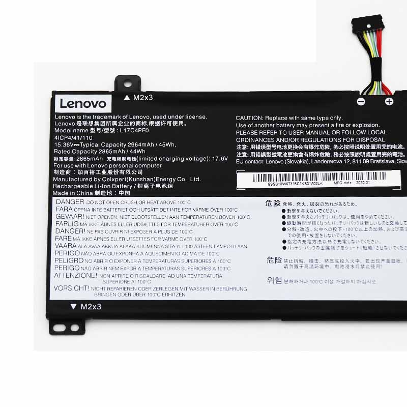 Original 2964mAh 45Wh 4 Zellen Lenovo xiaoxin Air 13IWL Akku