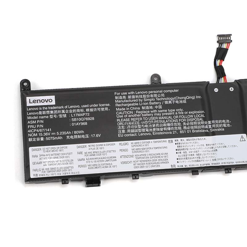 5235mAh Akku für Lenovo ThinkPad X1 Extreme 2nd Gen 20QV001GSP