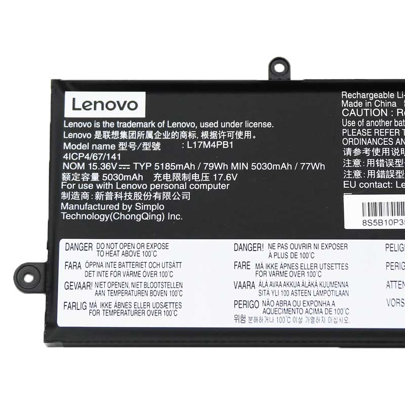 Original 15.36V 5185mAh 79Wh Akku für Lenovo 5B10P35083