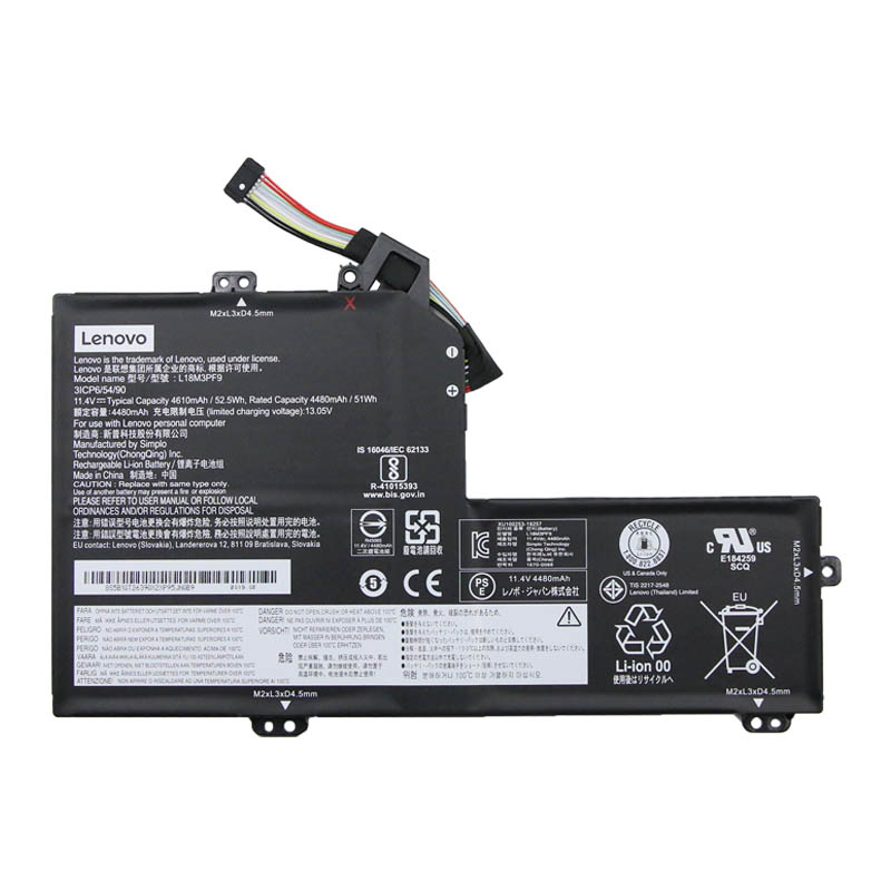 Original 11.4V 4610mAh 52.5Wh Akku für Lenovo L18L3PF6 L18M3PF9