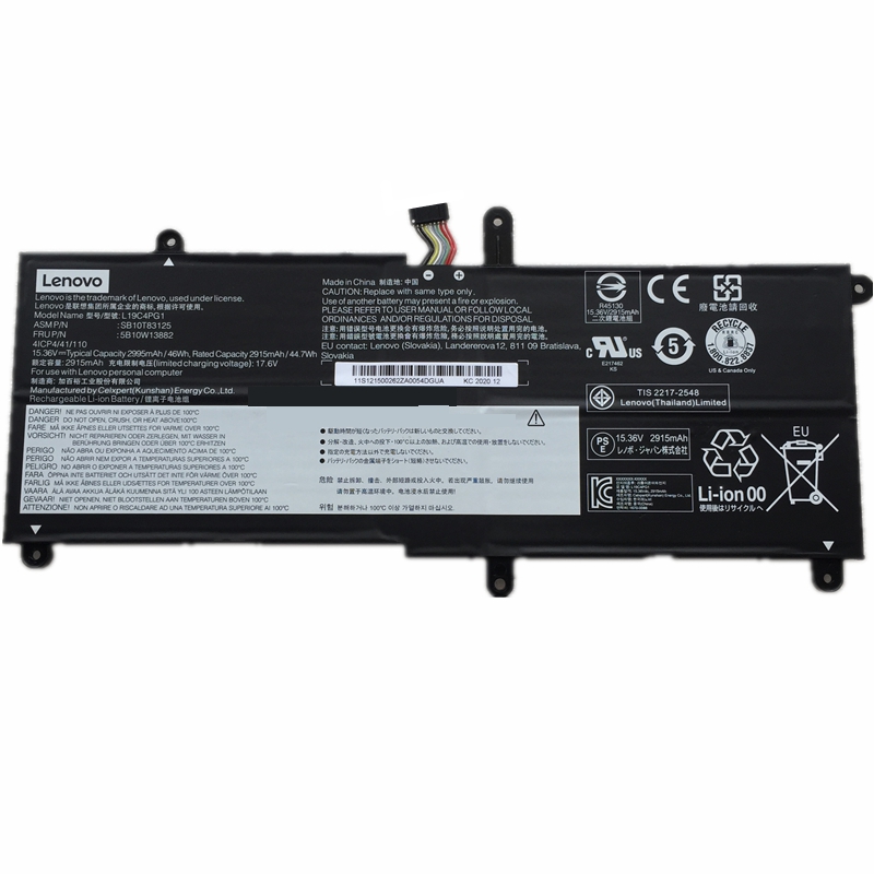 Original 15.36V 2995mAh Akku für Lenovo ThinkPad 11e Yoga Gen 6 20SF0002GE - zum Schließen ins Bild klicken