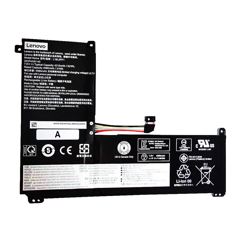 4210mAh 32Wh 2 Zellen Akku für Lenovo 5B10W42963 5B10W42964 - zum Schließen ins Bild klicken