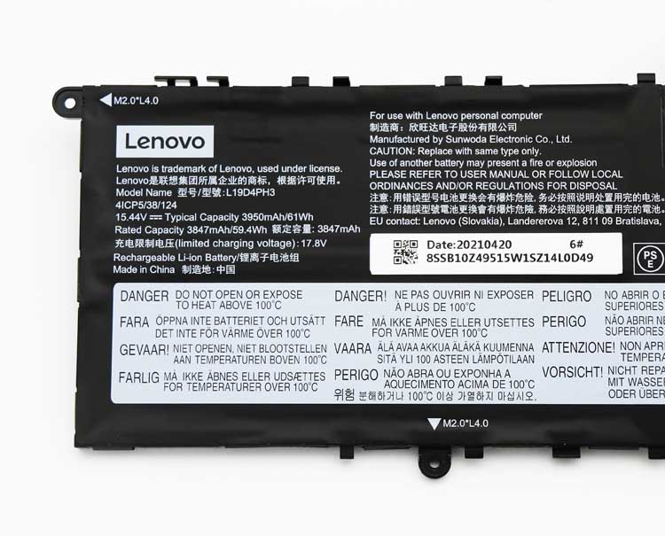 Original 15.44V 3950mAh Akku für Lenovo Yoga Slim 7 Pro 14ACH5 82MS001NGE