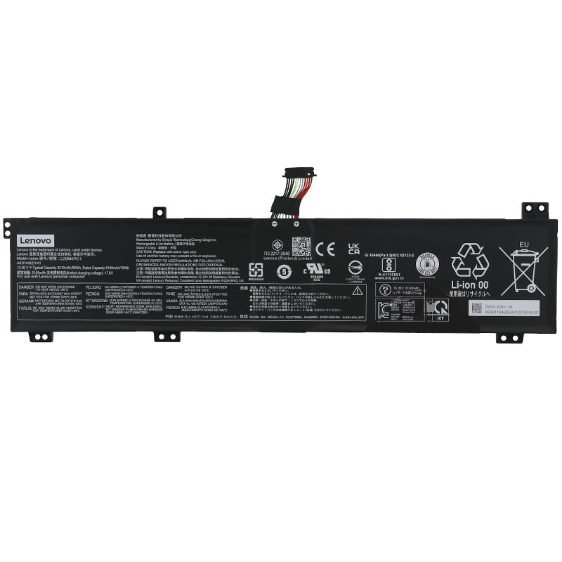 Original 15.36V 5210mAh 80Wh Akku für Lenovo 5B11B48829 L20D4PC1 - zum Schließen ins Bild klicken