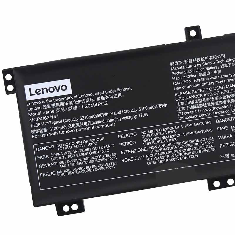 Original 15.36V 80Wh Akku für Lenovo Legion 5 17ITH6H 82JM002GGE