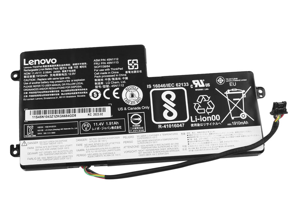 Original 24Whr Lenovo Thinkpad T450s Akku