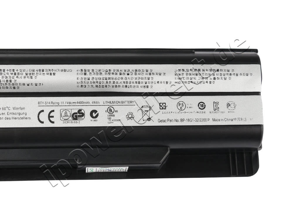 4400mah 6 Zellen MSI GE60 2PE-046NL 2PE-047BE Akku