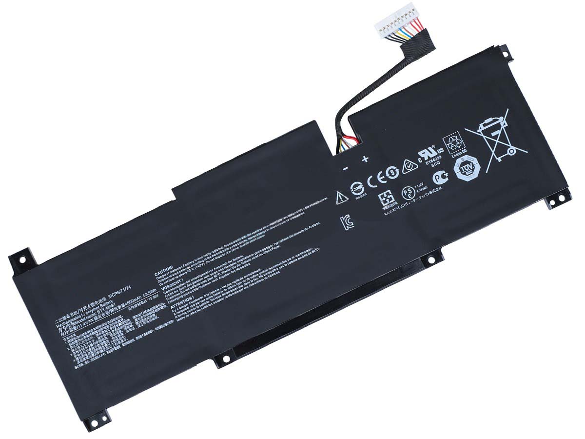 4600mAh 52.4Wh 3-Zellen MSI Modern 14 C13M Akku