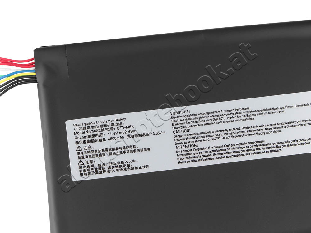 Original 4600mAh 52.4Wh 3 Zellen Akku für MSI Bravo 17 A4DDR-009