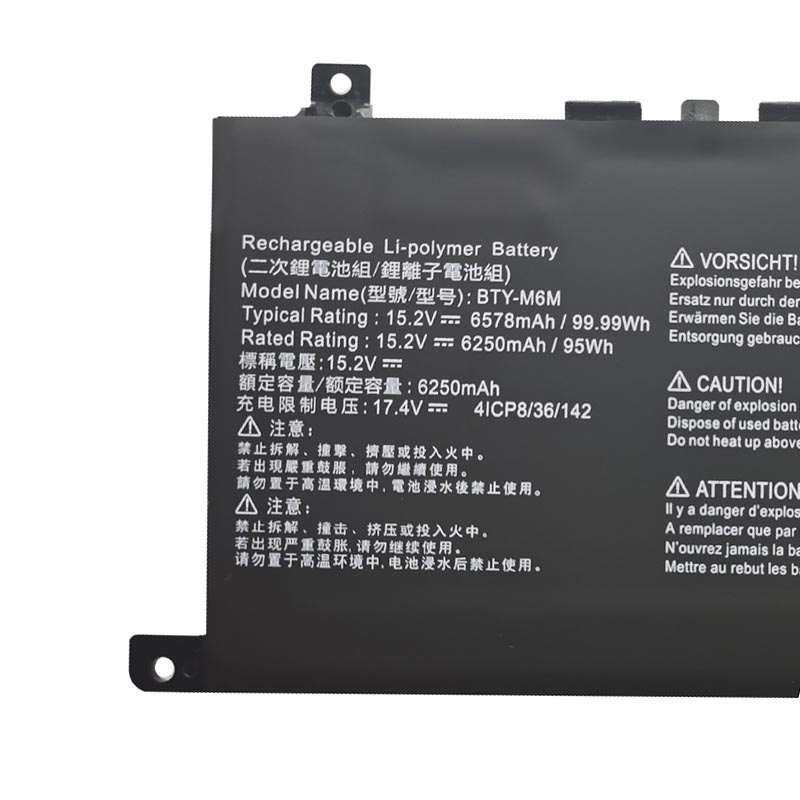 Original 15.2V 6578mAh 99.99Wh Akku für MSI Stealth GS66 12UH-095