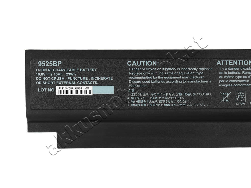 2150mAh 23Wh 3 Zellen Medion Akoya E5217 MD 97202 MD97202 Akku