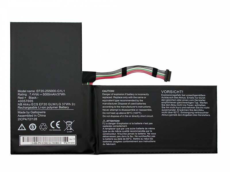 5000mAh 37Wh 2 Zellen Medion Akoya E2213 MD 60193 Akku