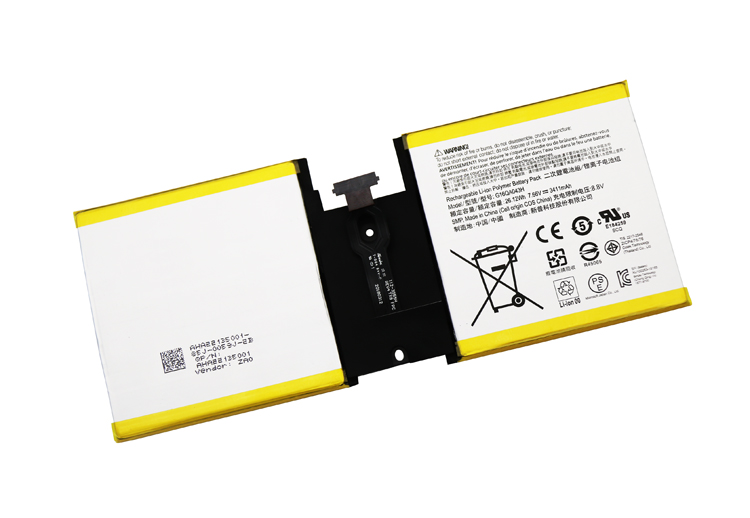 Original 3411mAh 26.12Wh 2-Zellen Microsoft G16QA043H Akku