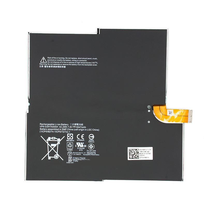 Original 5547mAh 42.2Wh 4-Zellen Microsoft 1577-9700 Akku